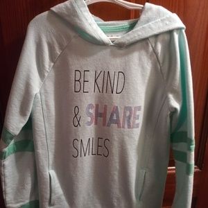 Cat and jack mint green hooded sweatshirt